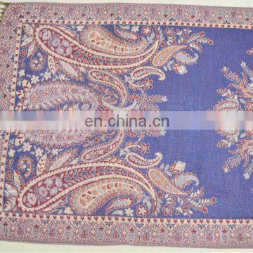 2014 cashew flower jacquard pashmina shawl lady's scarf 180*70cm with fringe