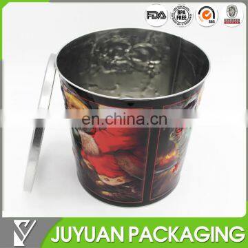 Durable food safe hot saled wholesale popcorn tin can bucket