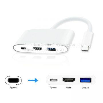 BL-U626 TYPE-C TO USB3.0+HDMI+TYPE-C HUB 3 in 1 photo-3