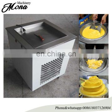 Manufacturer Double fry pan thailand style roll fryer ice cream machine with flat table