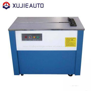 semi-auto cartons box strapping machine for packing line