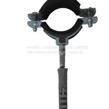 Heavy duty EPDM rubber pipe clamp