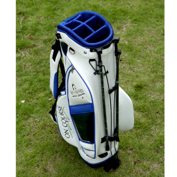 Blue and White Color PU Leather Golf Stand Bag photo-5