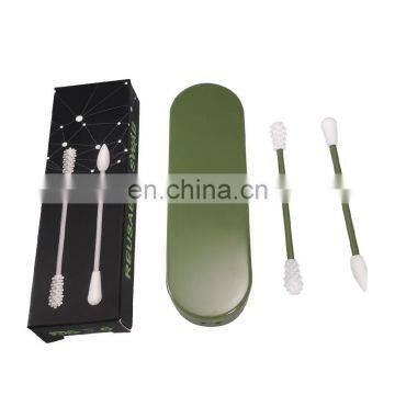 Reusable Double Sided Cotton Swab Bud Stick Ear Pick Makeup Cleaning Tool Eco-friendly Makeup Tool photo-5