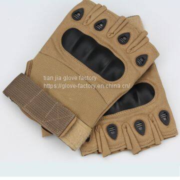Outdoor Tactical Outings, Mountaineering, Camping, Hunting, Half-finger Gloves, Microfiber Hard Shell photo-3