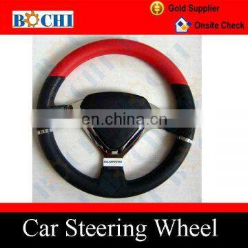 Red Universal Type PVC Car Steering Wheel