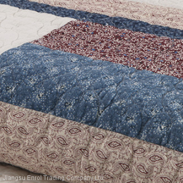 American Cotton Patchwork Bedspread 3pcs Set photo-3