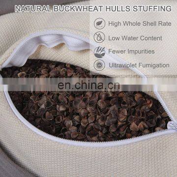 Zafu Buckwheat Meditation Cushion Organic Cotton Cover Kneeling Pillow Yoga Bolster for Women and Men photo-3