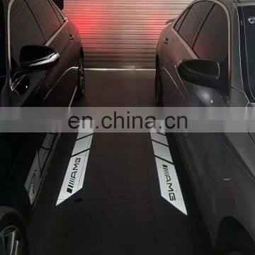 Car Rear View Mirror Lights Door Shadow Light Welcome Car Led Logo Lights For Mercedes Benz Amg C E W205 W213