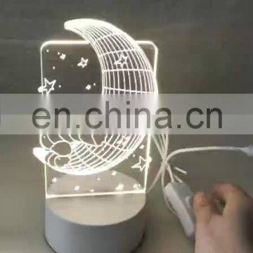 Customize 3d illusion lamp led acrylic lamp for home decor light