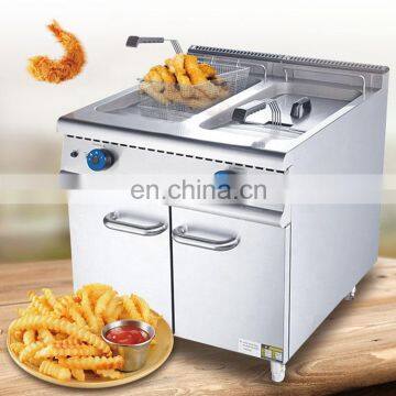 Cooking Range 2 Tank 2 Basket Gas Fryer With Cabinet photo-4