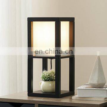 Factory direct bedroom shelf table lamp home creative living room American wooden study modern minimalist table lamp