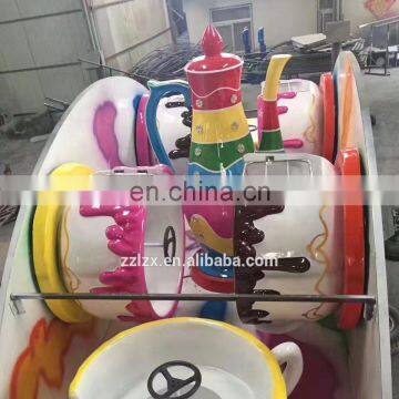 Outdoor Rotating Large Turntable Entertainment Children Coffee Cup Amusement Park Equipment photo-2
