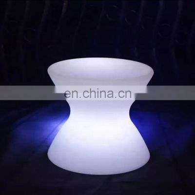 Wholesale outdoor led bar seat lighting changing plastic chair illuminated led drum stool