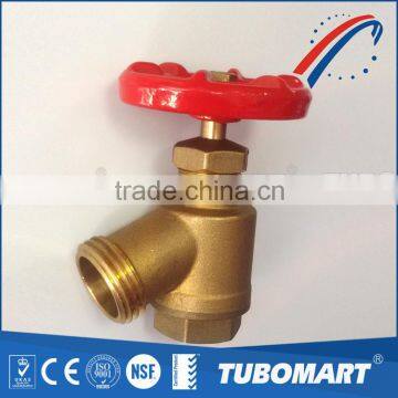 Wholesale low price water system forged brass stop valve With Aluminum Handle