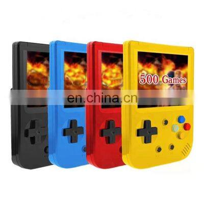 Handheld Game Console Mini Player with 500 in 1 Classical Games TV Video Game Box Retro AV 3 Inch Screen for SUP Joystick