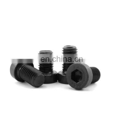 M8 M10 Grade8.8 Black Zinc Galvanized Steel Hex Socket Low Cap Head Screw DIN7984 photo-3