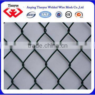 Green Color Pvc Coated Chain Link Fence photo-6