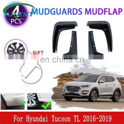4 штуки для Hyundai Tucson TL 2016, 2017, 2018, 2019, 2020. Грязезащитные козырьки, брызговики, аксессуары для защиты крыльев
