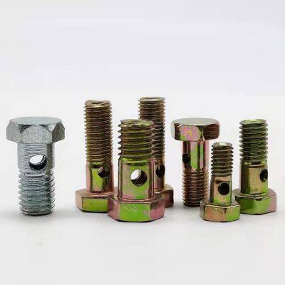 Metric Hexagon Socket Head Cap Banjo Pipe Joint Size M10 High Pressure Bolt Banjo Bolt With Hole photo-2