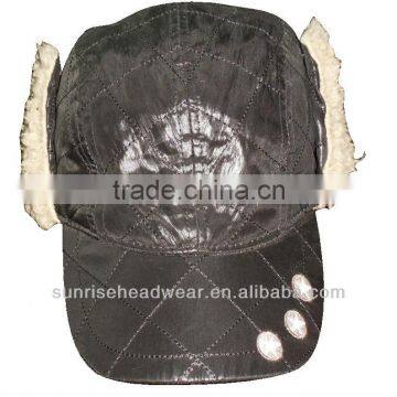 Custom Winter Baseball Hat With Ear Flaps