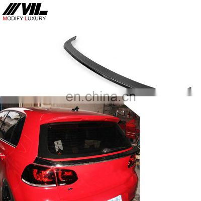 Car Carbon fiber Rear Spoiler Wing for VW Golf 6 MK6 VII GTI R20