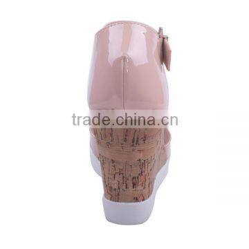 Italian Fashion Beautiful Design Women Shoes Colorful Strap Summer Wedge Sandals 2016 photo-5