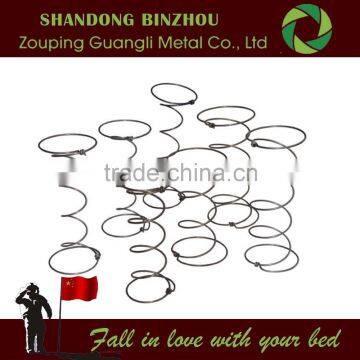 Compressing or vacuum packing thin coil spring for mattress