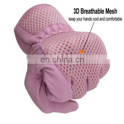 HANDLANDY Women Leather Rose Pruning Gloves Ladies Leather Garden Gloves Girls Driving Leather Gloves photo-3