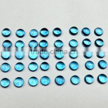 Swiss Blue Topaz 6x6 mm Round Cabochan