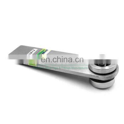 China manufacturer stainless steel 201/304/316 glass railing holders clip fittings balustrade glass clamp