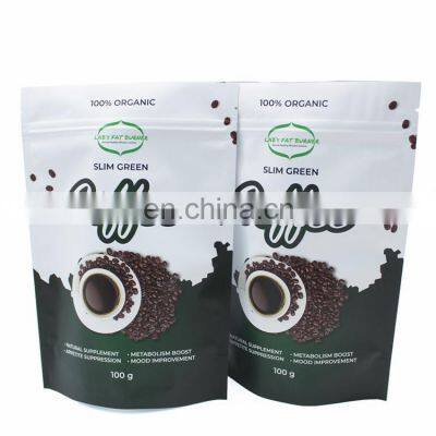 Custom printed digital printing matte surface coffee bags doypack with valve