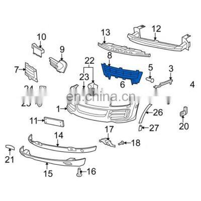 OEM 955505683119B9 Front Bumper Central Black Grille For Porsche Cayenne 2008-2010 photo-2