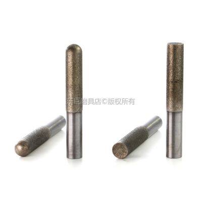 Electroplated Diamond Mounted Point With Round Flat Top L60mm/120mm photo-2