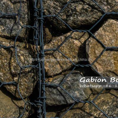 Gabions Gabion Box Gabion Basket Gaviones Gavione Retainingwall Seawall Riverbank Rock PVC Coated Gabions 2.7/3.4/2.2 photo-2