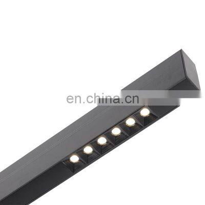 HUAYI CE Aluminum IP20 Black Smd 3030 20w 40w Led Linear Pendant Light Fixture photo-2