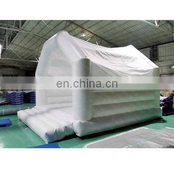 Inflatable White Inflatable Bouncing Jumping Bouncy Castle For Wedding photo-3
