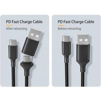 Type A and Type C to Type C PD 100W With E Marker Fast Charging Cable photo-4
