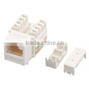 RJ45 Cat.6 Keystone Jack with cable tie