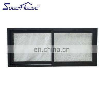 High quality customized Hurricane Impact sliding Window Waterproof Aluminum frame Double Glass Windows