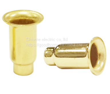 Non-standard shaped hollow copper rivet 5*14*9.5 brass positioning corns through hole step rivet for PCB board