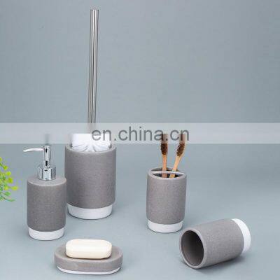 Luxurious Reactive Dots Accessories Complete Set Vanity Includes Soap Dish Lotion Dispenser Tumbler Countertop Accessory Se photo-2