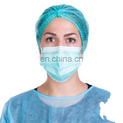 Disposable Face Mask With 3 Ply Non Woven 50pcs per Box Packaging in Stock photo-3