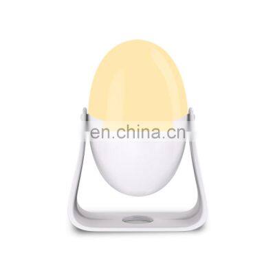 Portable Cute Egg Movable Shape Rest Bedroom Kids Livingroom Indoor Led Baby Night Light With Dismountable Support photo-2