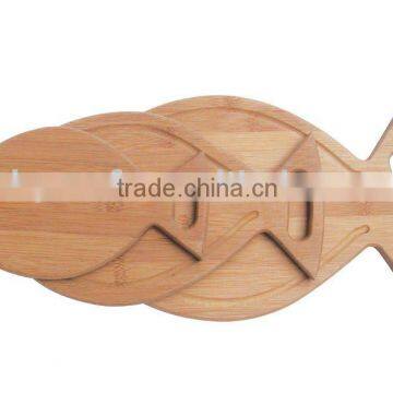 Bamboo cutting board set/3