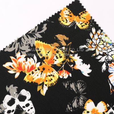 Textile Print Woven 100% Polyester ITY Crepe Fabric photo-3