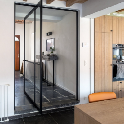 Pivot Front Door Aluminum Alloy Pivot Spring Door Aluminum Floor Pivot Entry Doors photo-4