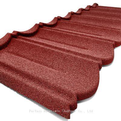 PERFESO Stone Coated Steel Roof Tile 0.35 0.4 0.45 mm Metal Roofing Sheet Nosen Style 10+ Colors photo-5