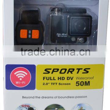 New 4K Action Sports Camera With Wifi& Remote Control Underwaterproof With 50 Meters