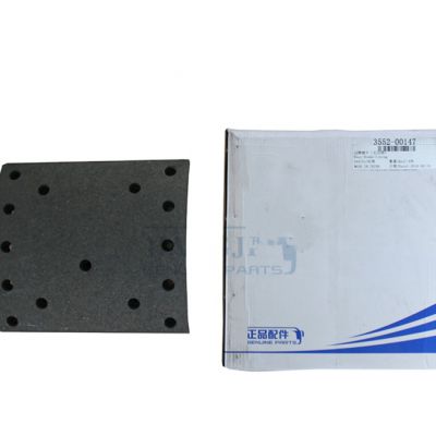 original best sell 3552-00147 ZK6129H ZK6127H ZK6120D1 brake lining for chinese bus